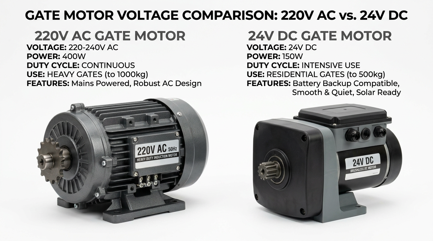 220V ile 24V Motorlar Arasındaki Farklar
